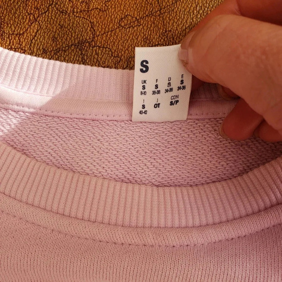 *REEBOK crew neck pink, size small - Picture 5 of 7